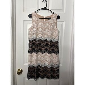 Jessica Simpson Lace Dress Women's Size 6 Sleeveless Party Cocktail 0468-V
